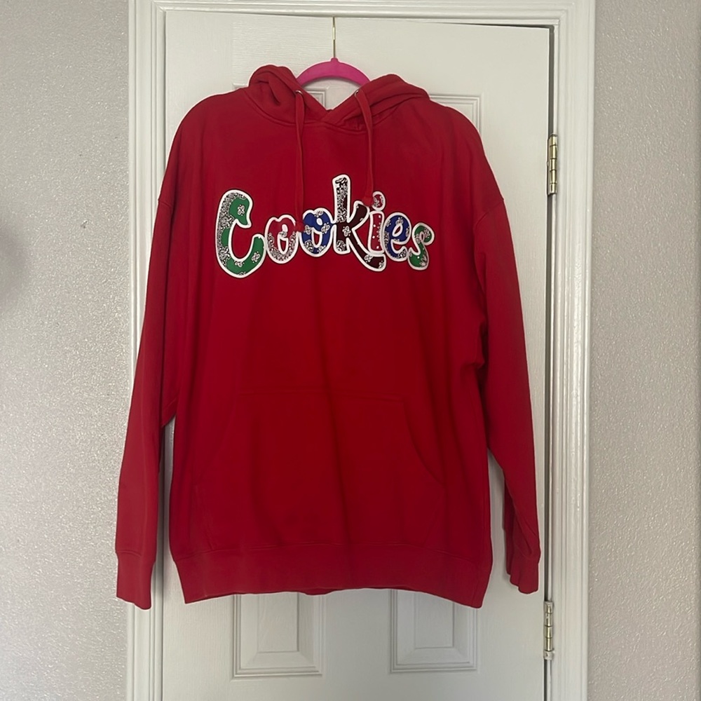 Red cookies hoodie
